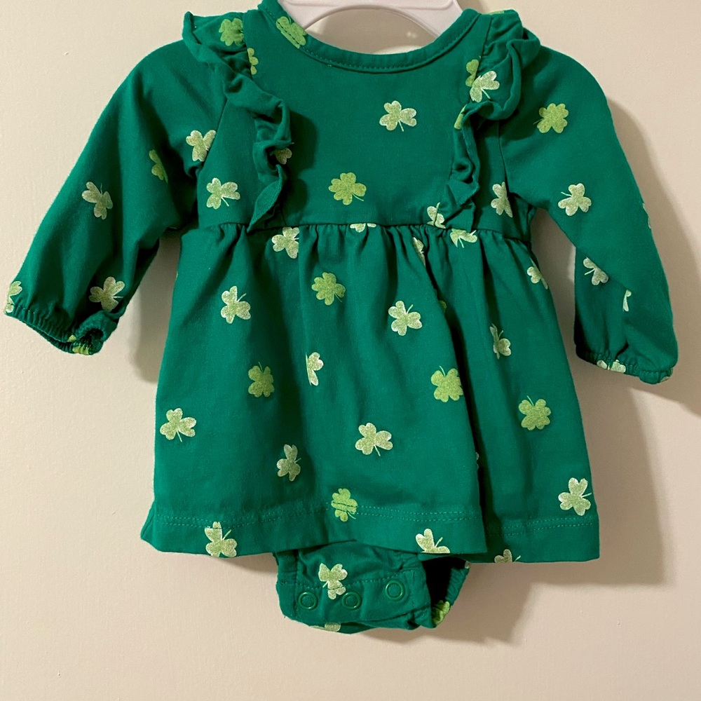 Carter’s Shamrock Skirted Onesie